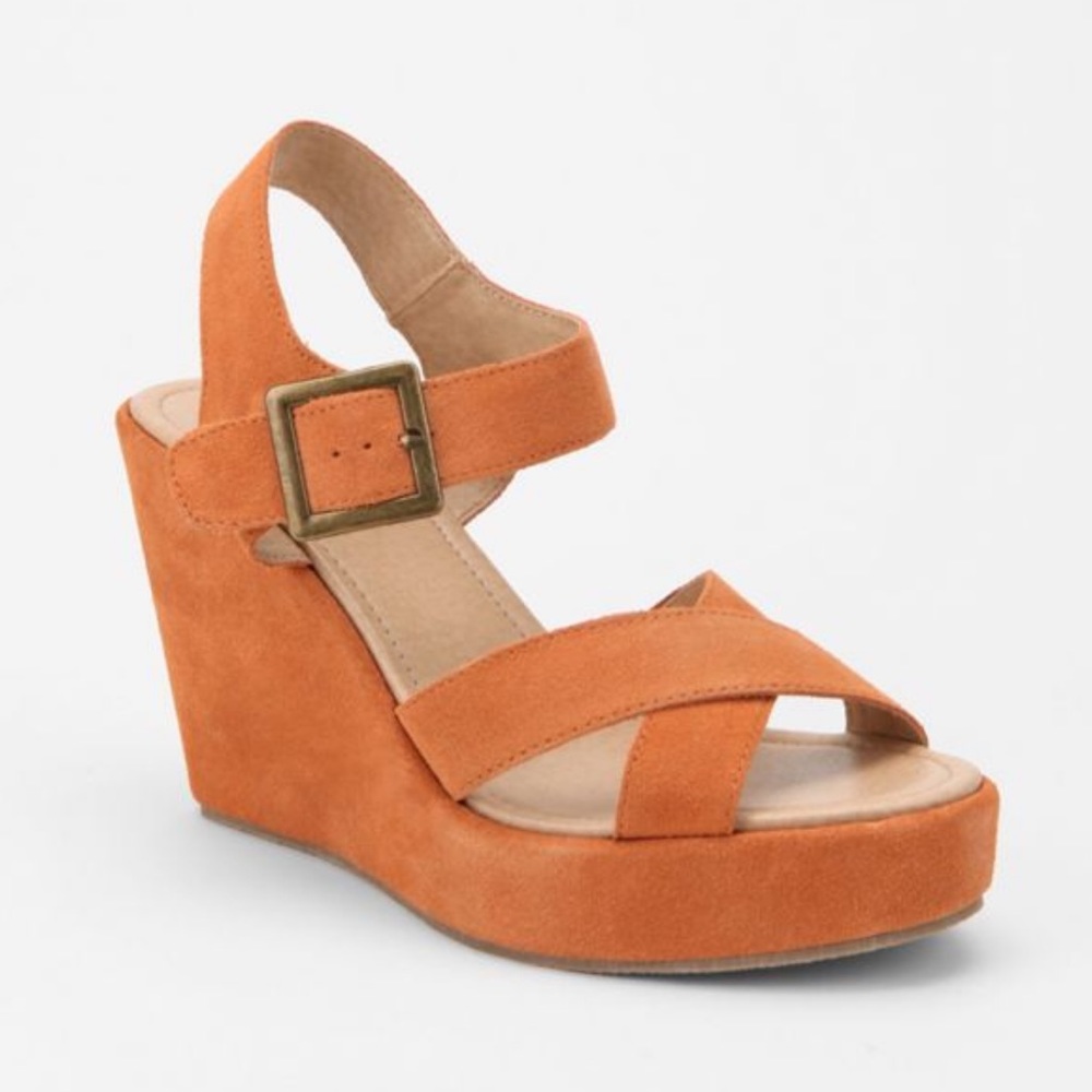 Suede Wedge